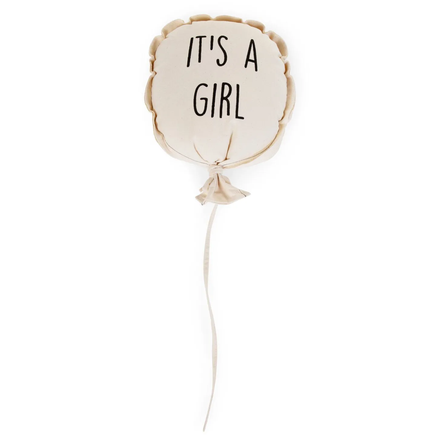 Ballon Toile - It's A Girl - Décoration Murale - 35x26x8 Cm