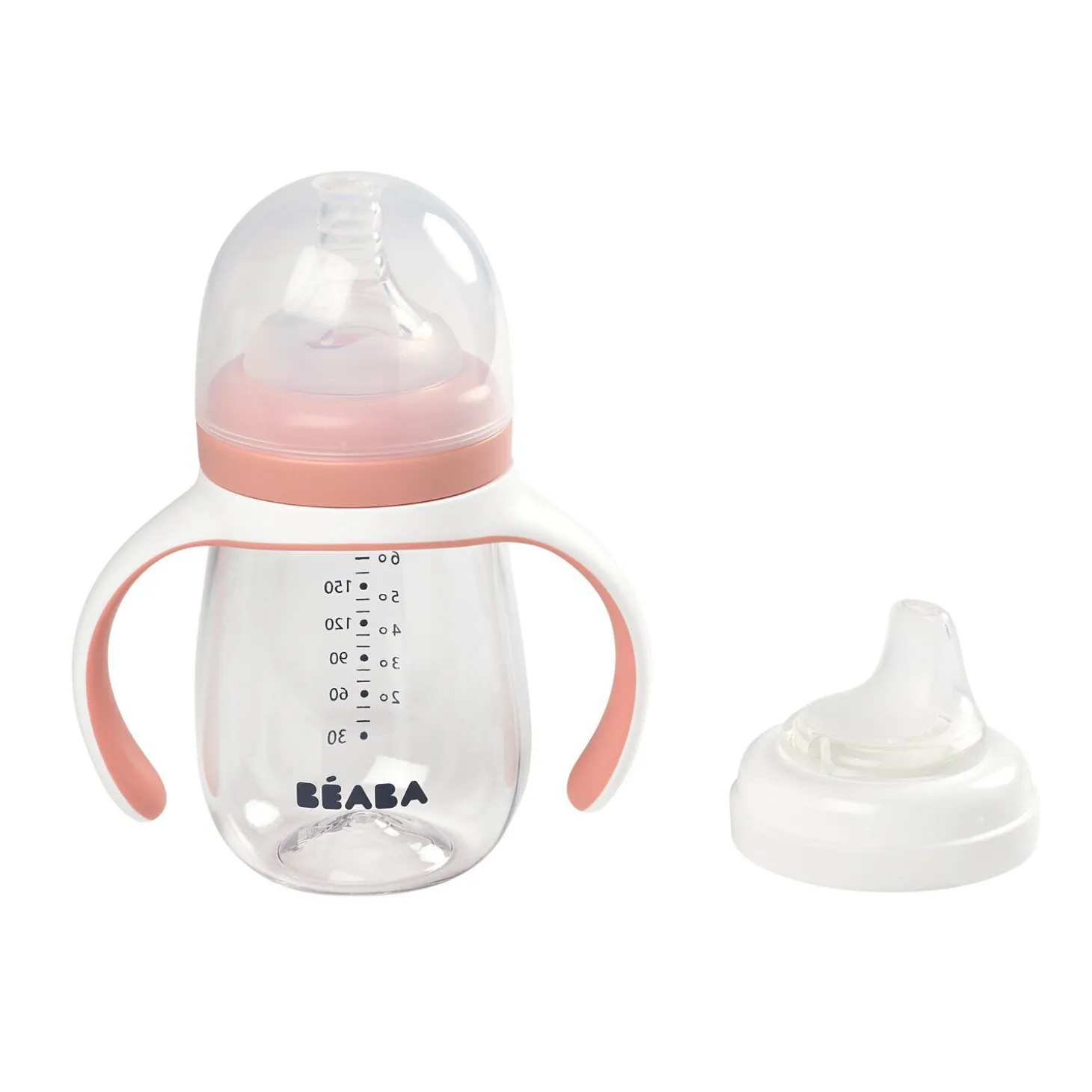 Biberon d'apprentissage 2 en 1 - 210ml Vieux rose