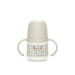 Biberon phosphorescent avec anses et bec silicone Night&Day +6m