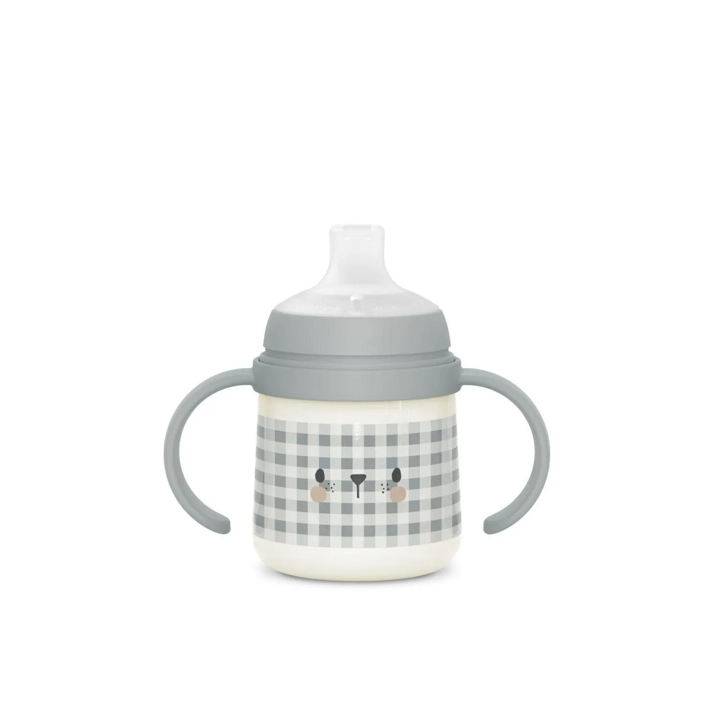 Biberon phosphorescent avec anses et bec silicone Night&Day +6m