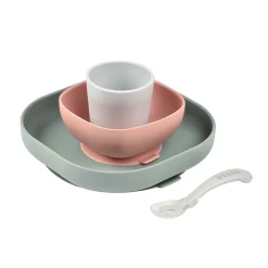 Coffret repas silicone Eucalyptus