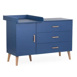 Commode 4 tiroirs Bleu gras