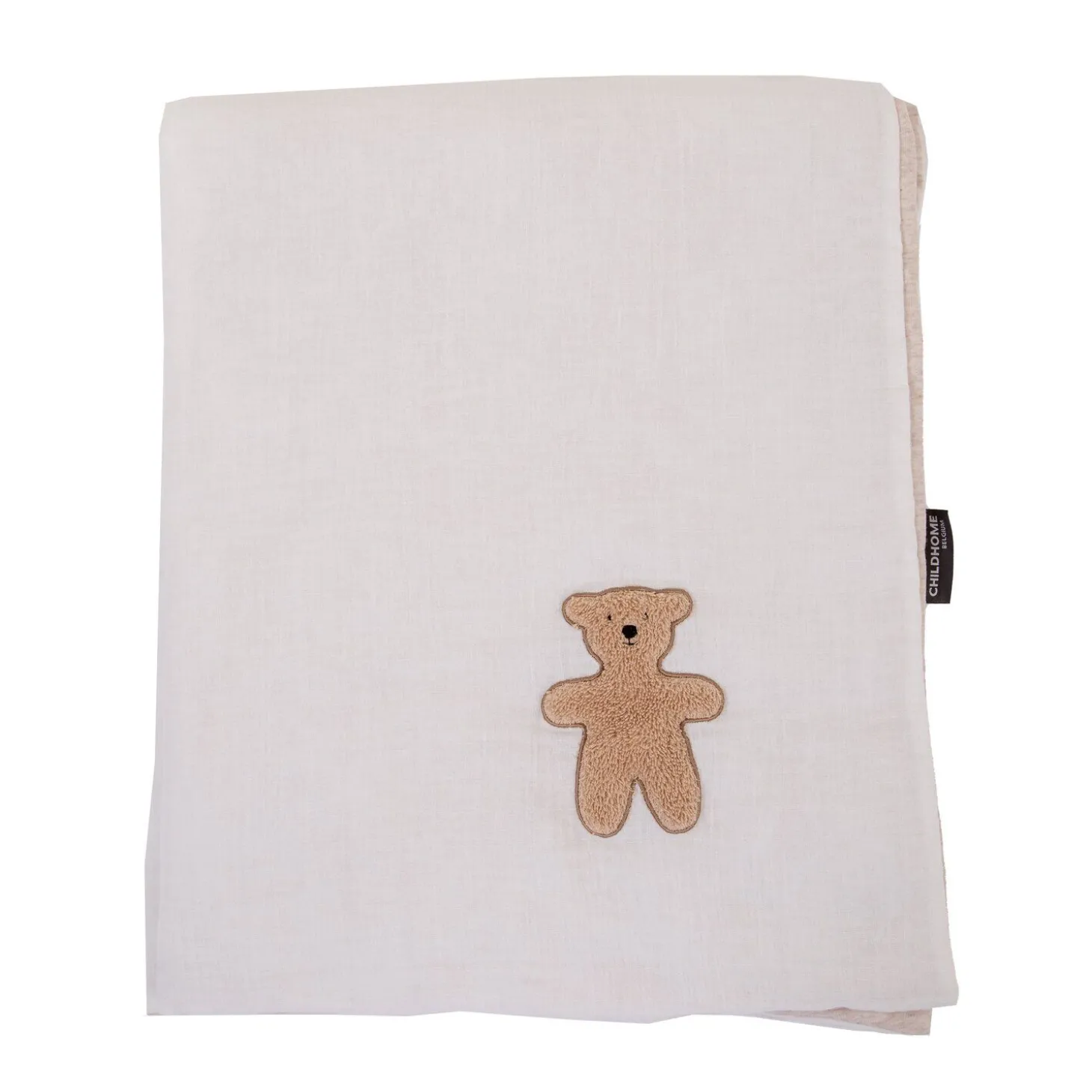 Couverture De Bébé - 80x100 Cm - Jersey Melange Beige / Musl