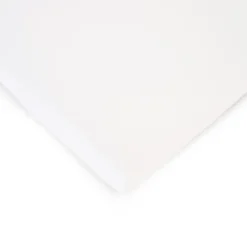 Drap Housse Lit Bébé - 60x120 Cm - Coton Bio - Blanc