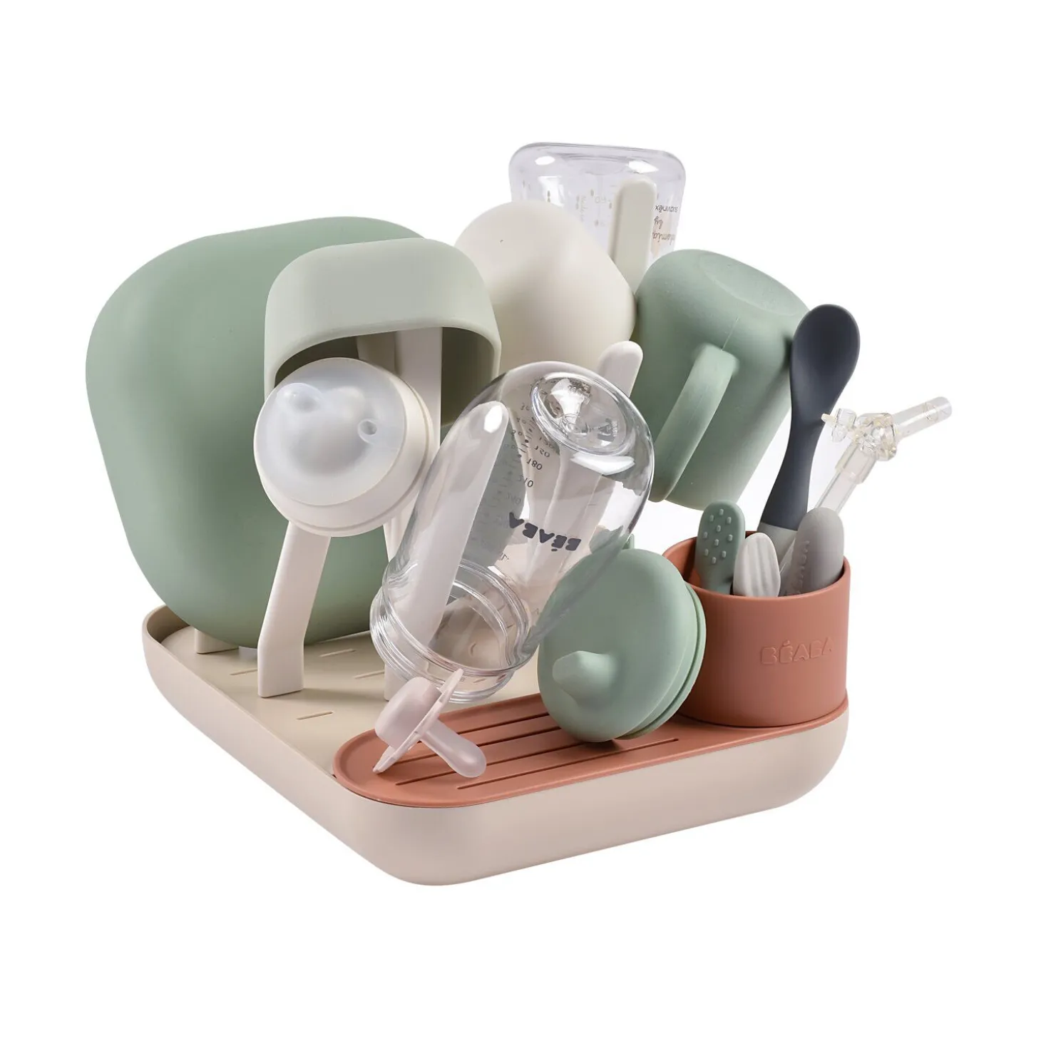 Egoutte-biberons Forêt Terracotta/Argile