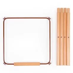 Evolu Extra Set De Pieds Longues + Repose Pieds - Bois - Rou