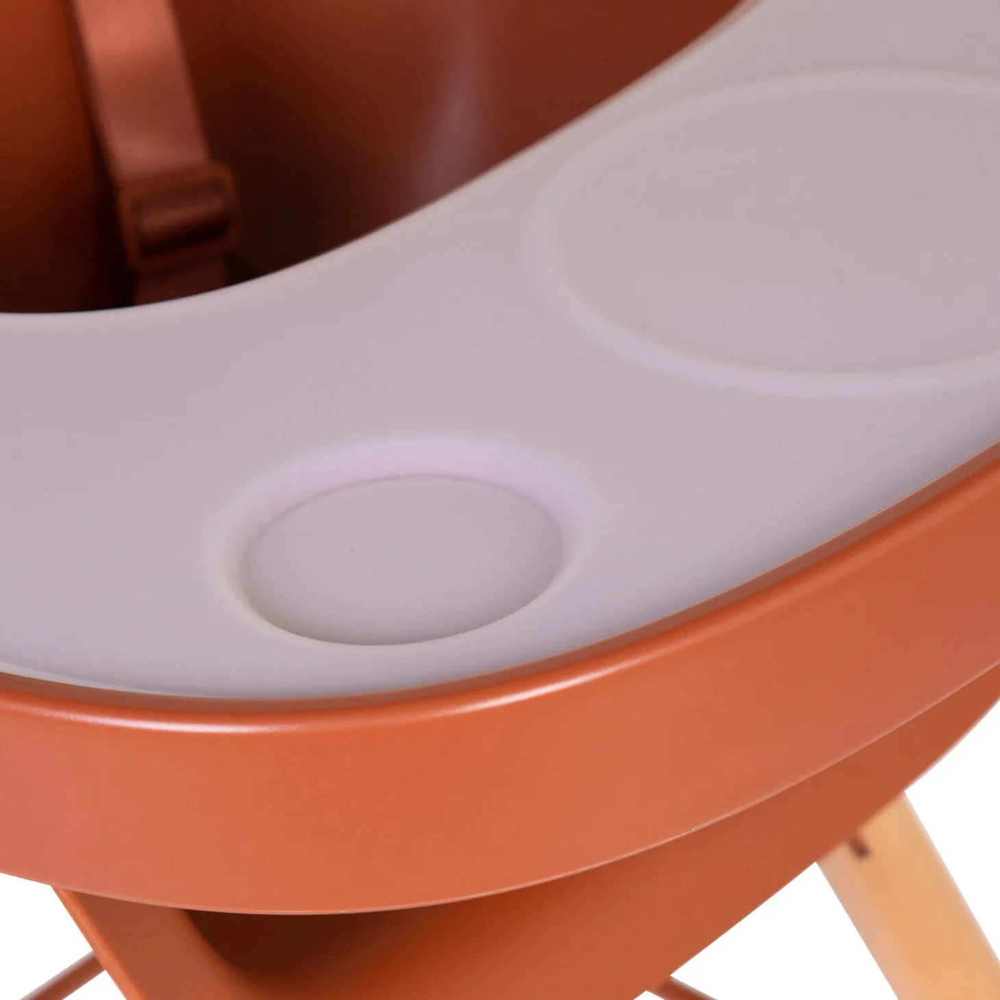 Evolu Tablette De Chaise - Abs - Rouille + Napperon En Silic