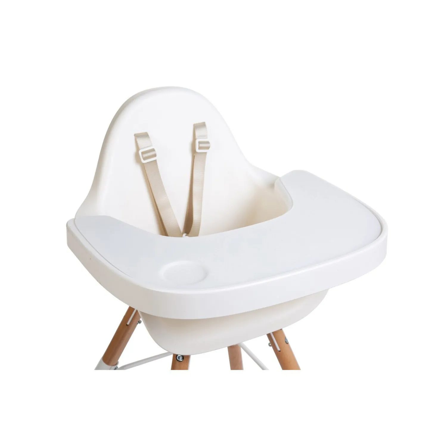 Evolu Tablette De Chaise - Abs - Blanc + Napperon En Silicon