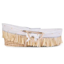 Habillage Panier Moise - Jersey - Gold Dots