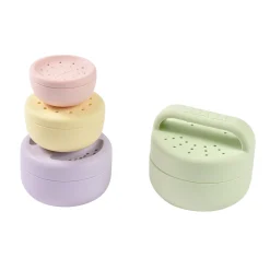 Jouets de bain silicone Menthe au lait multi couleurs