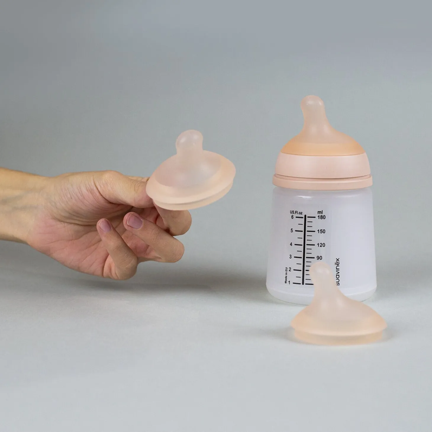 Lot de 2 tétines pour biberon anti-colique ZERO.ZERO - Débit Dense