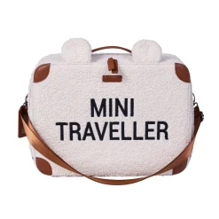 Mini Traveller Valise Enfant - Teddy Ecru