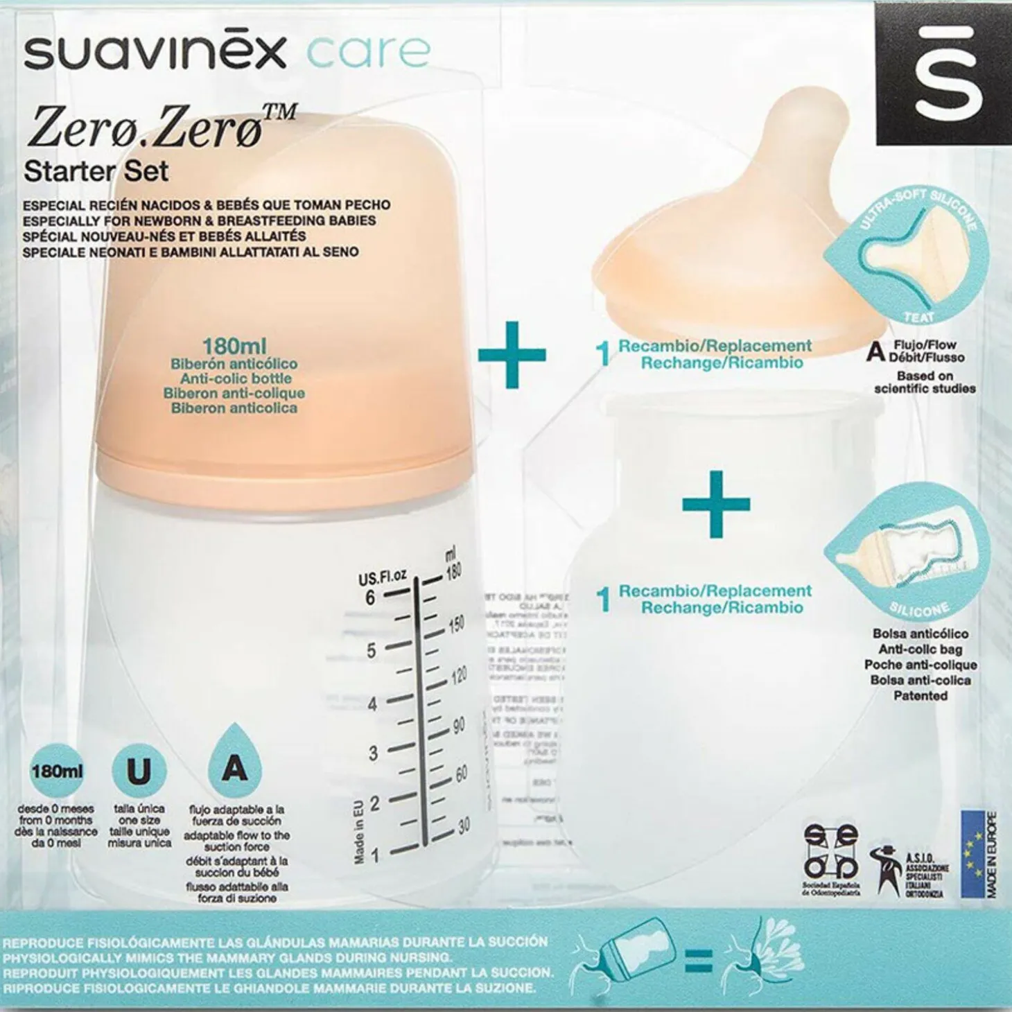 Pack biberon ZERO.ZERO - starter set