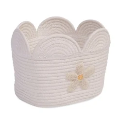 Panier fleur - 30x20x15CM - Corde De Coton - Ecru