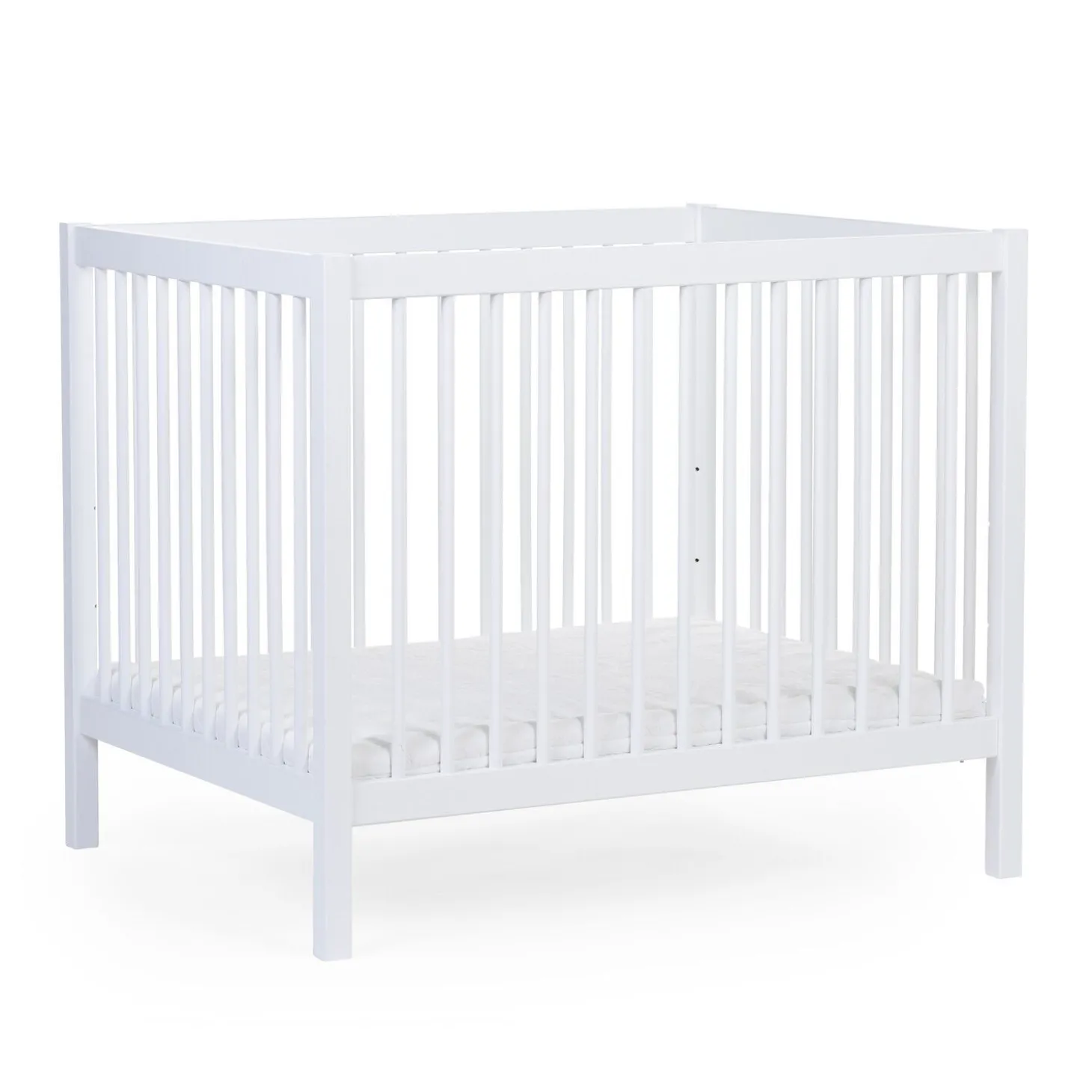 Parc 97 + Roues - 95x75 Cm - Bois - Blanc