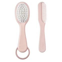 Peigne et brosse Vieux rose