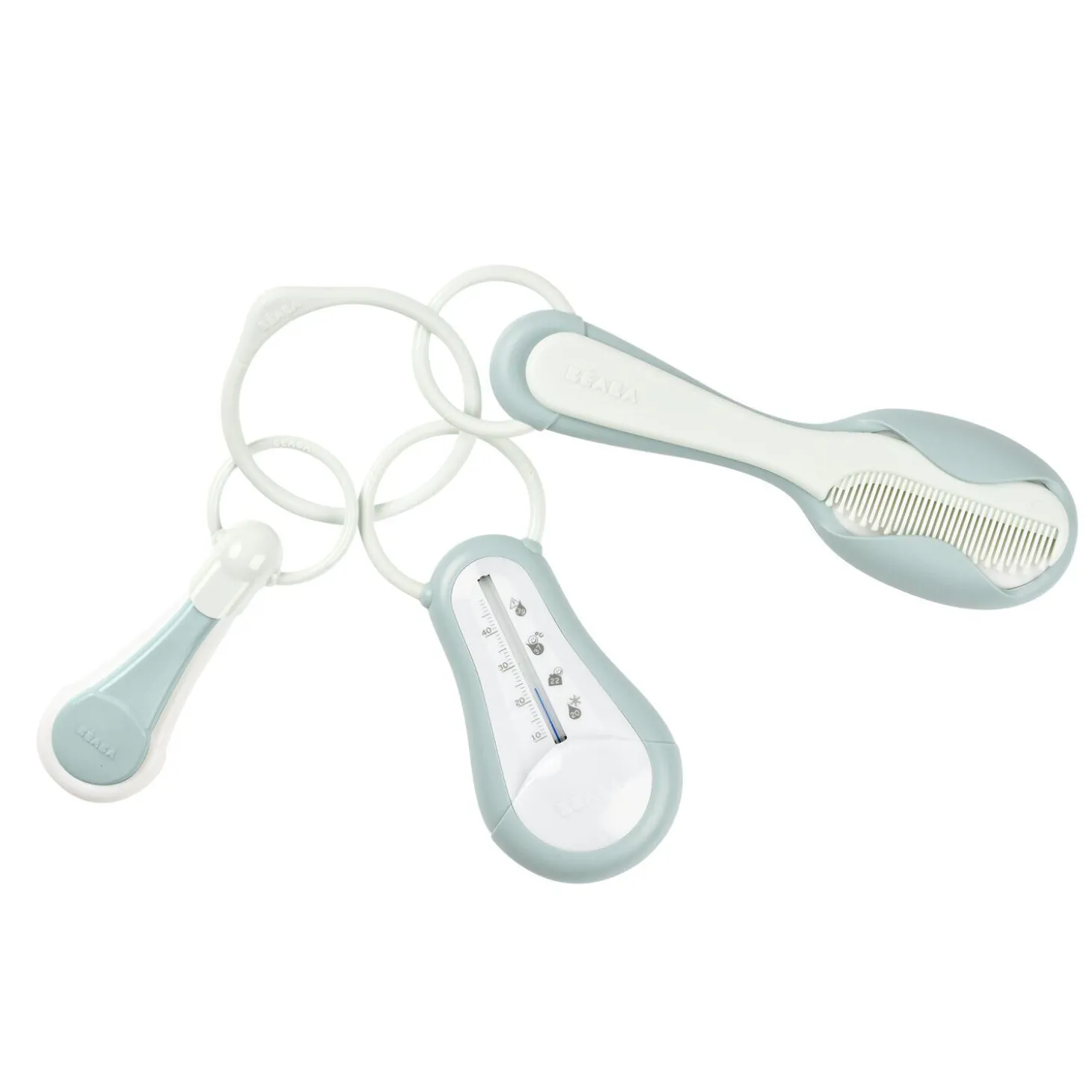 Set accessoires de toilette Bleu vert