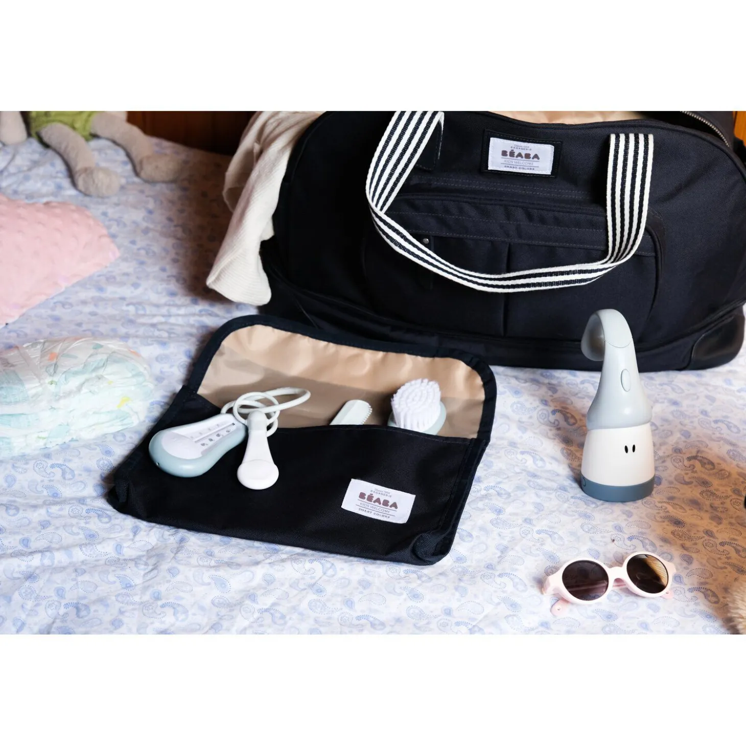 Set accessoires de toilette Bleu vert