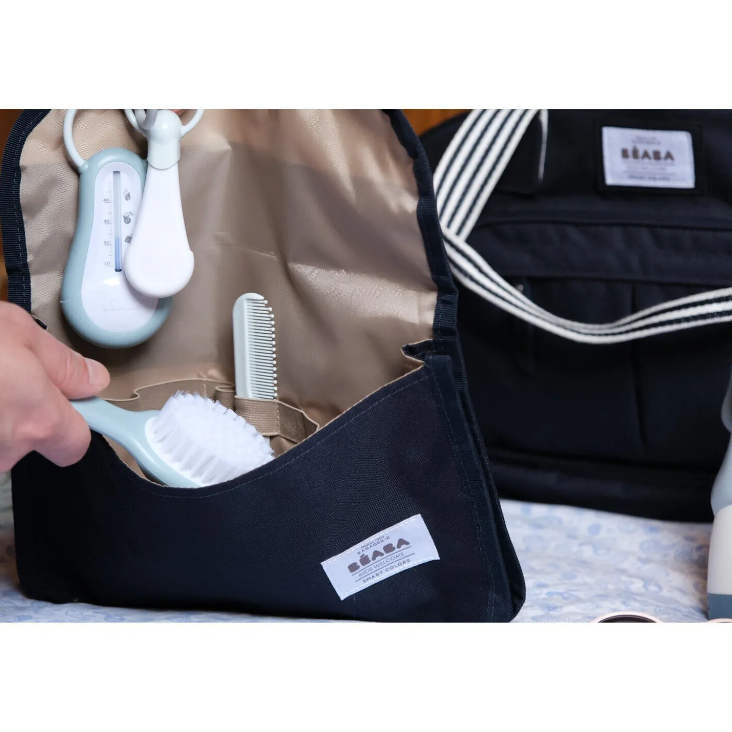 Set accessoires de toilette Bleu vert