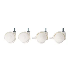 Set de roues 4 pcs - Blanc