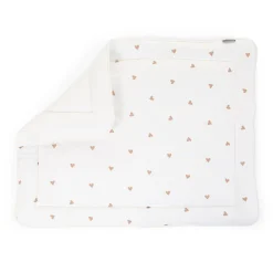 Tapis De Parc - 75x95 Cm - Jersey + Mousseline - Hearts