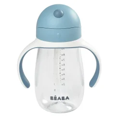 Tasse paille 300ml Bleu