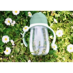 Tasse paille 300ml Vert sauge