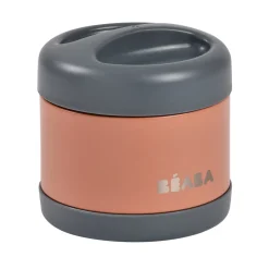 Thermo-portion inox 500ml Gris minéral/Terracotta