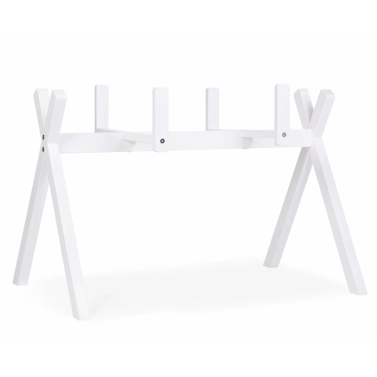 Tipi Support Pour Couffin Moise + Arche Bébé - Bois - Blanc
